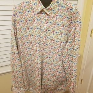 Men's paisley long sleeve shirt.